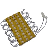 200 Adet 220 Volt 2 Watt 3 Lensli Sarı - Amber 2835 SMD Led Modül IP65 1 Paket