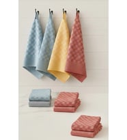 6lı Mutfak Kurulama Bezi 45x65 cm Pötikare Desen
