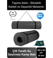 Su Geçirmez 180 cm Çift Taraflı Kaymaz Dağcı Kamp Minderi Taşıma Askılı Rahat Zemin Matı Yatak