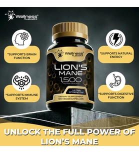 Liposomal Lion's Mane 15,000 mg 120 Veg. Capsul