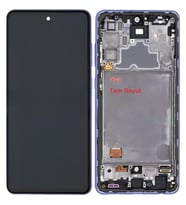 Tkgz - Samsung Galaxy A72 - SM-A725 Uyumlu Lcd Ekran Dokunmatik - A - Kalite ÇITALI MOR