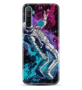 Realme 5i 5 Pro 6i 7 Pro 8 Kılıf Desemli Silikon Astronot Signs 1753
