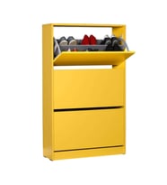 Adore Mobilya Flat Duo 3 Katlı Geniş Ayakkabılık-Sarı 73x119x26 cm (GxYxD)
