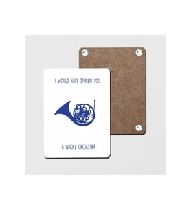 Blue French Horn - Himym Mdf Tablo 20x30 Cm