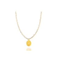 14 Ayar 0.45 Gram V Harfli İncili Kolye
