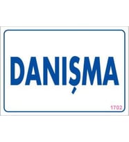 Danışma Uyarı Levhası 17,5x25 KOD:1702