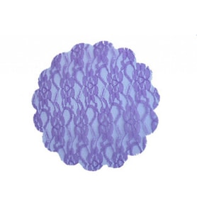 Organze dantel desenli lila 22cm p100-