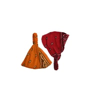Bandana Seti Lastikli Paraşüt Model Şal Desenli