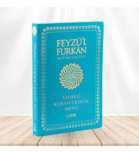 Feyzü'l Furkan Tefsirli Kur'an-ı Kerim Meali (Büyük Boy - Tefsirli Meal - İNCE CİLT) TURKUAZ