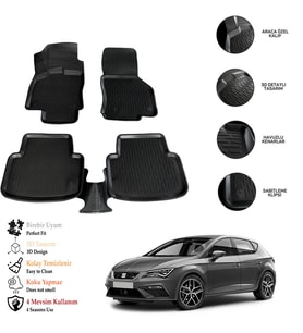 Seat Leon (Mk3) 2017 3D Havuzlu Paspas OTL