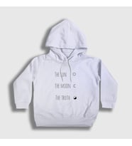 Presmono Unisex Çocuk Beyaz The Sun The Moon The Truth Dizi Teen Wolf Kapüşonlu Sweatshirt 341197tt (Beyaz)