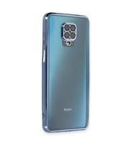 Xiaomi Redmi Note 9 Pro Kılıf Kamera Korumalı Lensli Silikon - Açık Mavi