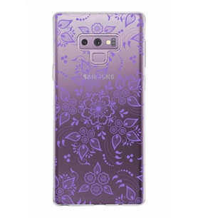 Samsung Galaxy Note 9 Kapak Nostalji Desen Tasarımlı Şeffaf Silikon Kılıf