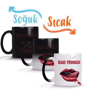 True Blood Bad Things Sihirli Kupa Bardak Porselen