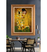 Altın Paspartulu Çerçeveli Tablo V755 (Gold)