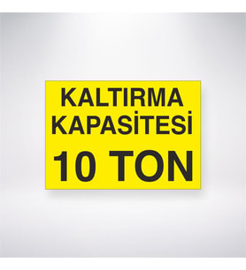 Kaldırma Kapasitesi 10 Ton 21x35 Arkası Yapışkanlı Levha