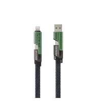 PDAteknoloji 2 in 2 65w USB Type-C ve Lighting ile Uyumlu Örgülü Şarj Ve Data Kablosu