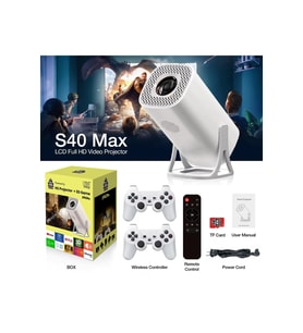 4K Taşınabilir Oyun Konsolu ve Projektör, Bluetooth, Wi-Fi, Netflix, YouTube desteği