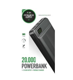 Powerway TX21 20000 Amper Digital Göstergeli Powerbank