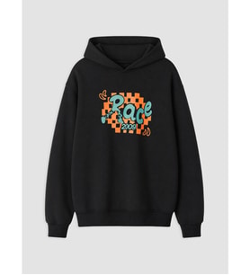LC WAIKIKI Siyah Kapüşonlu Baskılı Erkek Çocuk Sweatshirt