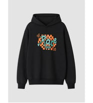 LC WAIKIKI Siyah Kapüşonlu Baskılı Erkek Çocuk Sweatshirt