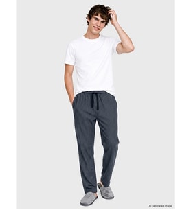 LC WAIKIKI Lacivert Standart Kalıp Çizgili Erkek Pijama Altı