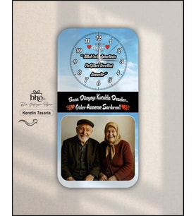 Kişiye Özel Duvar Saati (Ahşap)