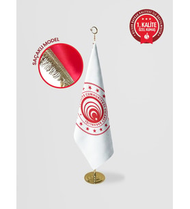 Ticaret Bakanlığı Makam Bayrağı - Saçaklı Gold Set
