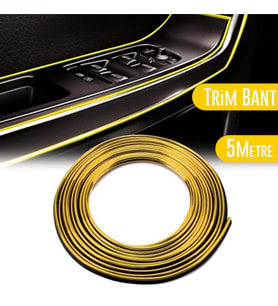 Araç İçi Dekoratif Torpido Ve Kapı Döşeme Fitili Neon Ip 5 Metre Altın Sarısı