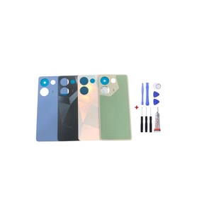 Tecno Camon 20 Uyumlu Arka Cam Kapak Pil Kapağı (GOLD) Tamir Seti + B7000 Yapıştırıcı