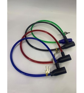 KNT ANAHTARLI BİSİKLET KİLİDİ 8 MM 65 CM TAŞIMA 4 FARKLI RENK KIRMIZI