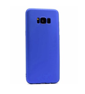 Samsung Galaxy S8 Plus Uyumlu Kılıf Zore Premier Silikon Kapak (SAKS MAVI)