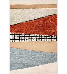 Eliana Home Baskılı, Yıkanabilir Kaymaz Taban Salon Halısı LNA1027 100x150 cm (Turuncu)