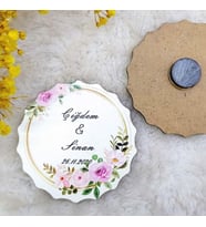 Hayaller Dükkanı 30 Adet Ahşap Nikah Buzdolabı Magnet Hediyelik 3