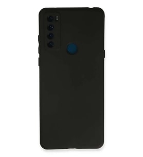 TCL 20 SE Kılıf First Silikon - Siyah