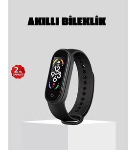 Bluetooth Akıllı Bileklik Spor Modlu Kalp Atış Takipli Uyku Analizli