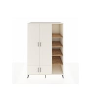 Kronos Dolap 6 Raflı 4 Kapaklı Tek Askılı 132x59x195 Aytaşı-Aytaşı/Çam