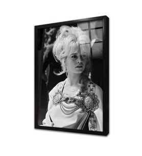 Birigitte Bardot Çerçeveli Cam Tablo