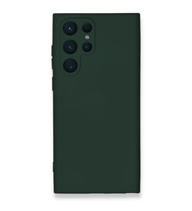 Galaxy S23 Ultra Kılıf Nano İçi Kadife - Koyu Yeşil