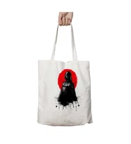 Star Wars Darth Vader Splatter iki Tarafı Kalıcı Baskılı Yıkanabilir Okul Plaj Omuz Bez Çantası