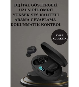 Nabız Ölçer Hediye Bileklikli Akıllı Saat Dijital Göstergeli Bluetooth Kulaklık Çoklu Şarj Girişi