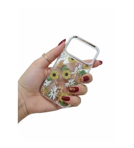 İphone 17 Pro Max Çiçek Desenli Kılıf Modeli