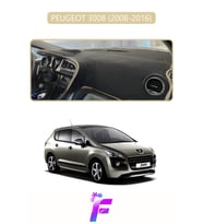 PEUGEOT 3008 (2008-2016) Uyumlu Torpido Örtüsü Yansıma Önleyici Tam Koruma Kolay Montaj J7