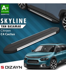 S-Dizayn Citroen C4 Cactus Skyline Krom Yan Basamak 183 Cm 2014 Üzeri A+ Kalite