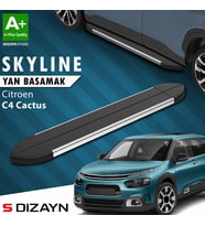 S-Dizayn Citroen C4 Cactus Skyline Krom Yan Basamak 183 Cm 2014 Üzeri A+ Kalite