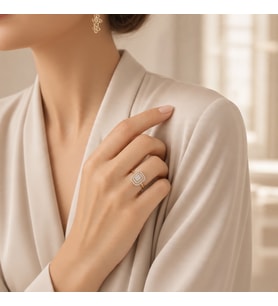 STİL İNCİSİ/XUPING JEWELRY BAGET ZİRKON TAŞLI YÜZÜK
