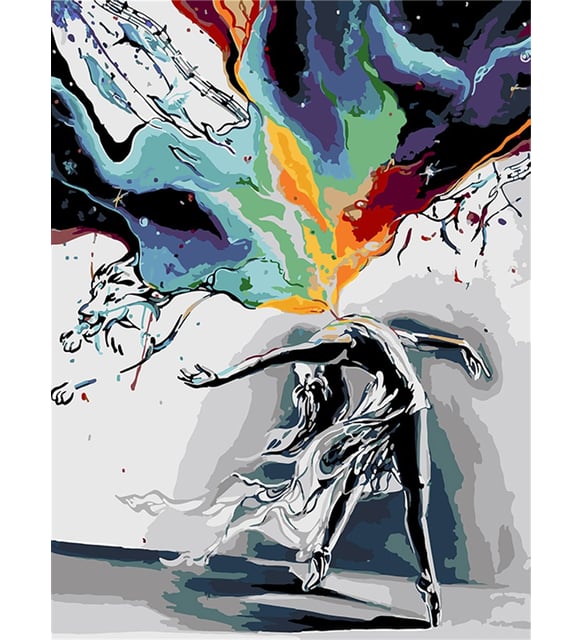 Renk Çıkışı Sayılarla Boyama Seti 50x65 cm (Tuvale Gerili)