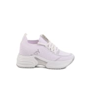 Ayakmod Bej Triko Kalın Taban Kadın Sneaker Lady 5002 Z (Beyaz)