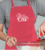 BK Gift Kişiye Özel İsimli Chef Tasarımlı Profesyonel Kırmızı Mutfak Önlüğü, Aşçı Önlüğü, Şef Önlüğü, Arkadaşa Hediye-11