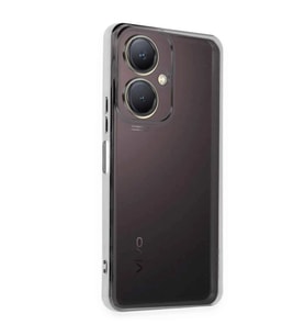 Vivo Y27 Kılıf Razer Lensli Silikon - Gümüş